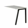 Aanbouwtafel Pronto 1 100x65x73cm - melamine & metaal - wit