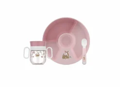 Babyservies set Mio  3-delig - kunststof - roze