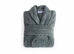 Badjas M flanel eucalyptus