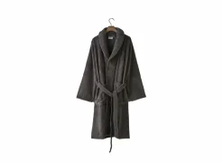 Badjas M flanel grey charcoal