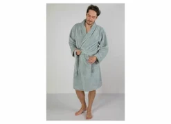 Badjas XS flanel sea green