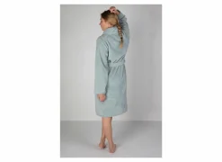 Badjas XS flanel sea green