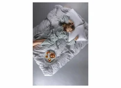 Badjas XS flanel sea green