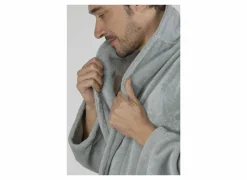 Badjas XS flanel sea green