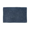 Badmat Indiana 50x78cm - polyester - blauw