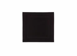 Badmat Una 60x60cm - katoen - black