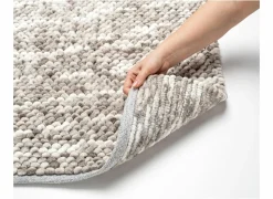 Badmat Urdu 60x90cm - polyester & katoen- taupe