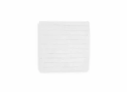 Badmat 60x60cm - polyester & katoen - wit