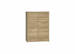 Barkast Amarillo  125cm - eik massief & decor - naturel