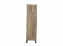 Barkast 122cm  decor - old teak & matt black