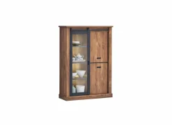 Barkast Elon 125cm - decor - acacia/zwart