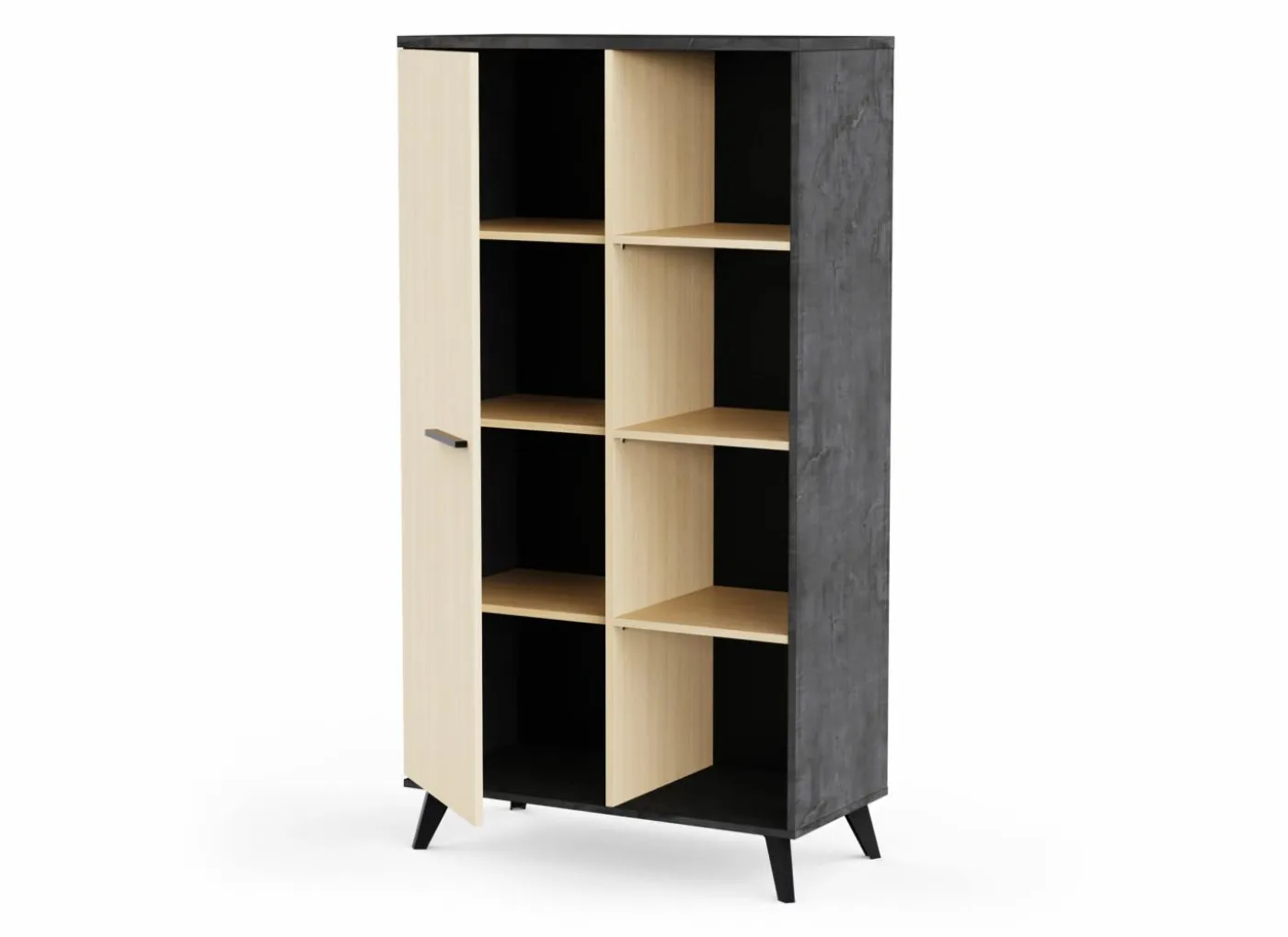 Barkast Kent 83cm - decor - chêne de fil & sidewalk