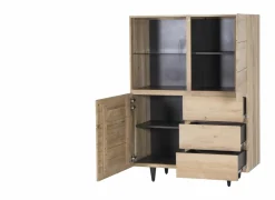 Barkast Palacio 125cm - eik massief & decor - naturel