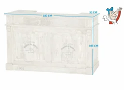 Barkast Troll 180cm - mango massief - naturel