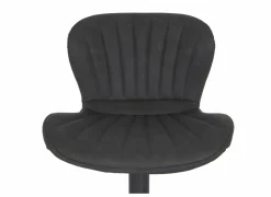 Barstoel Jukebox ZH63-84cm - lederlook - antraciet