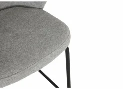 Barstoel Shell ZH65cm - stof - grijs