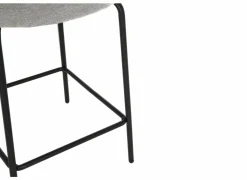 Barstoel Shell ZH65cm - stof - grijs