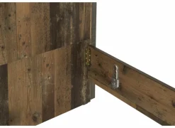 Bed Attaylar 180x200cm  - decor - oldwood vintage & donkergrijs