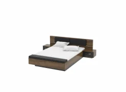 Bed Dolce 160x200cm - decor - mud oak & black oak