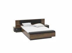 Bed Dolce 180x200cm - decor - mud oak & black oak