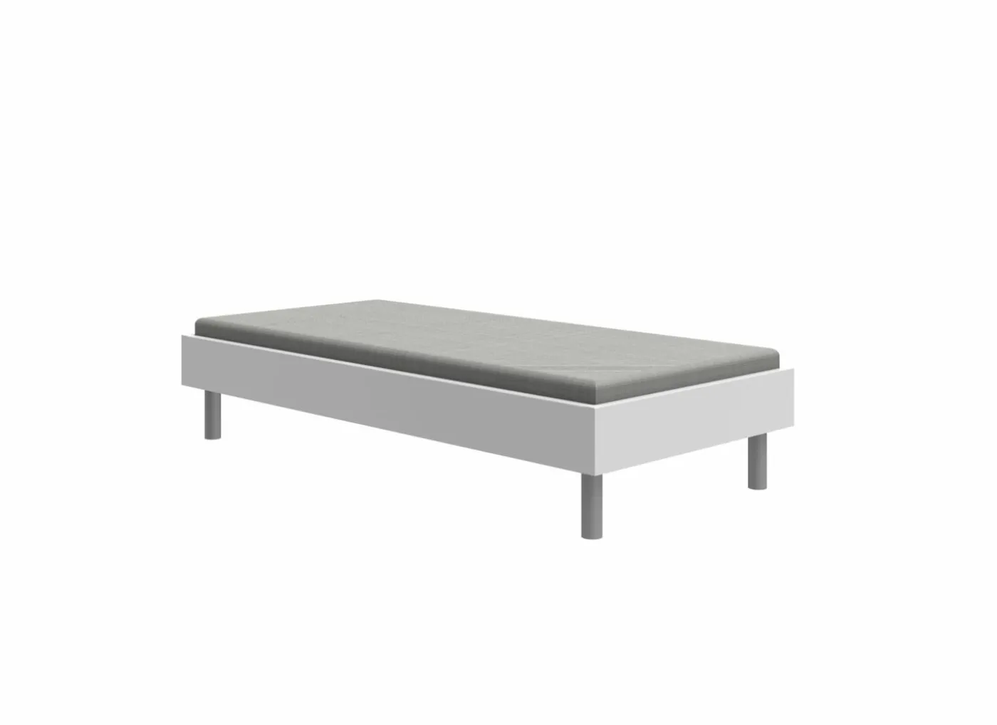 Bed Easy 100x200cm - decor - wit