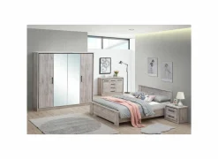 Bed Elias 180x200cm - decor - grijze eik