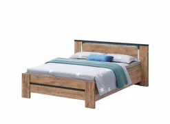 Bed Elsa 160x200cm - decor - industral oak & black