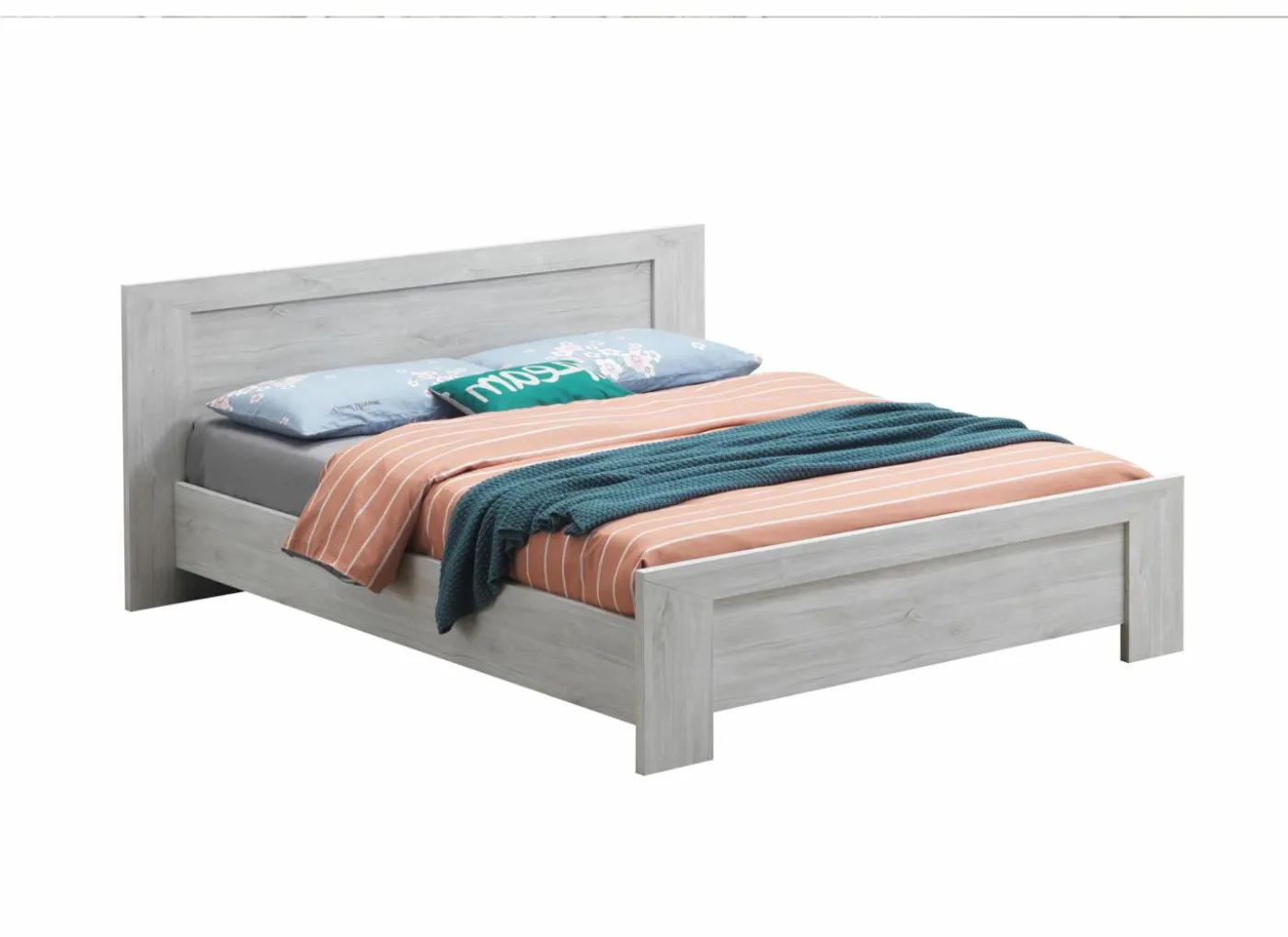 Bed Elvis 160x200cm - decor - witte eik