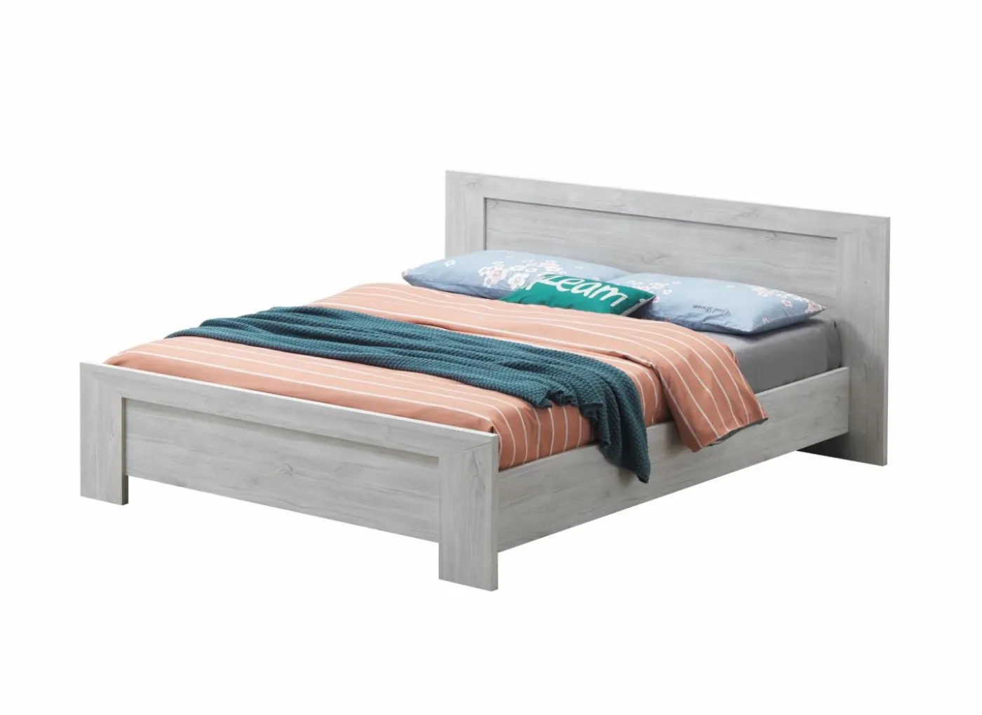 Bed Elvis 140x200cm - decor - witte eik