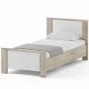 Bed Evora 90x200cm - decor - ivory oak & wit