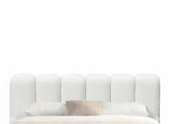 Bed Isola 140x200cm met opbergruimte - bouclé - wit