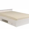 Bed Nashville 140x200cm - decor - wit met opbergruimte