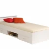 Bed Nashville 90x200cm - decor - wit met opbergruimte