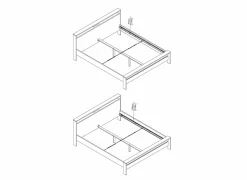 Bed Next 180x200cm - decor - wit & jackson hickory