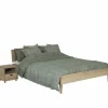 Bed Notte 160x200cm - eik massief & fineer - naturel