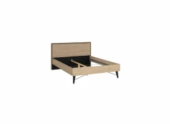 Bed Ry 140x200cm - decor - bruin & zwart