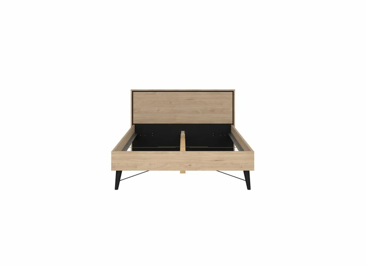 Bed Ry 140x200cm - decor - bruin & zwart