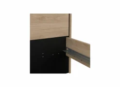 Bed Ry 140x200cm - decor - bruin & zwart