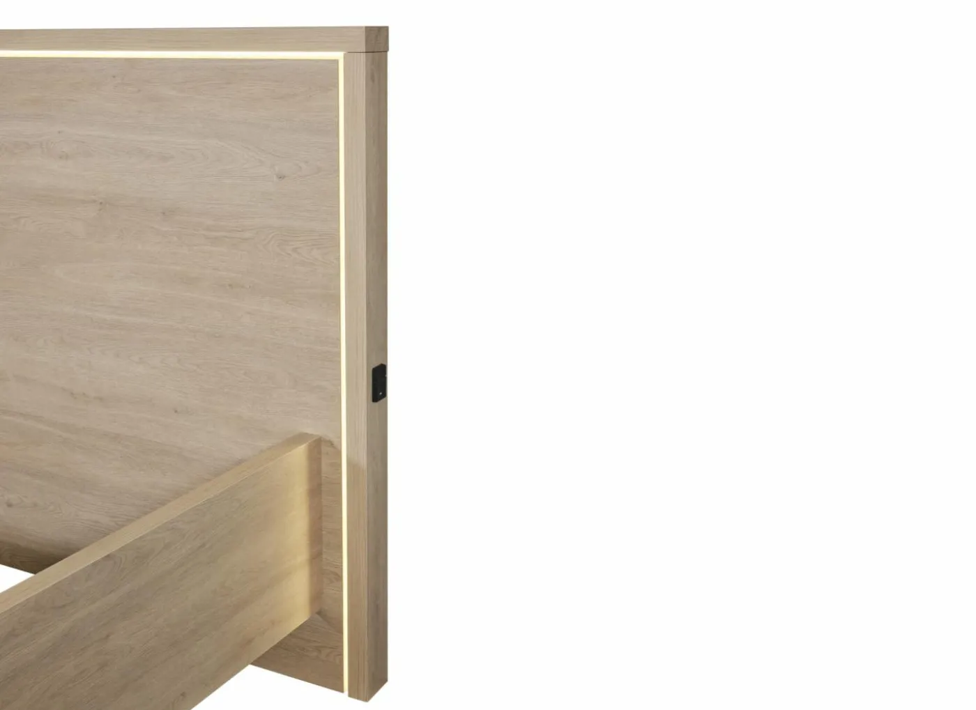 Bed Udine 140x200cm - decor - urban oak