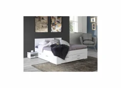Bed Udine 160x200cm - decor - wit met opbergruimte