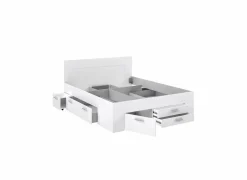 Bed Udine 160x200cm - decor - wit met opbergruimte
