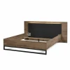 Bed 160x200cm - decor - old teak & elegant black