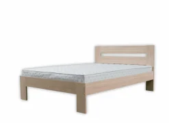 Bed 100x200cm - decor - sonoma met matras en bodem