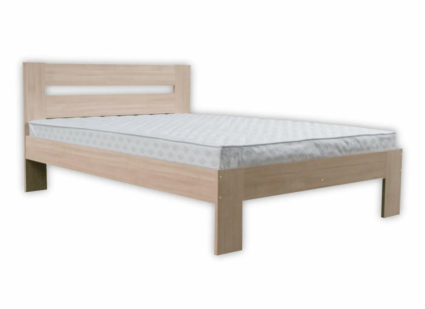 Bed 180x200cm - decor - sonoma met matras en bodem