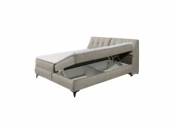 Bedbox Atlantis 180x200cm - stof - zand met opbergruimte