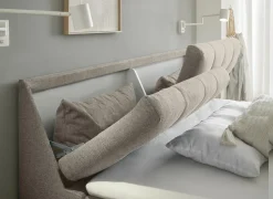 Bedbox Atlantis 180x200cm - stof - zand met opbergruimte