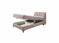 Bedbox Atlantis 120x200cm - stof - flamingo met opbergruimte