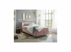 Bedbox Atlantis 120x200cm - stof - flamingo met opbergruimte