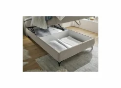 Bedbox Atlantis 120x200cm - stof - zand met opbergruimte