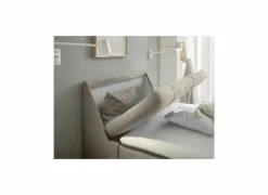 Bedbox Atlantis 120x200cm - stof - zand met opbergruimte